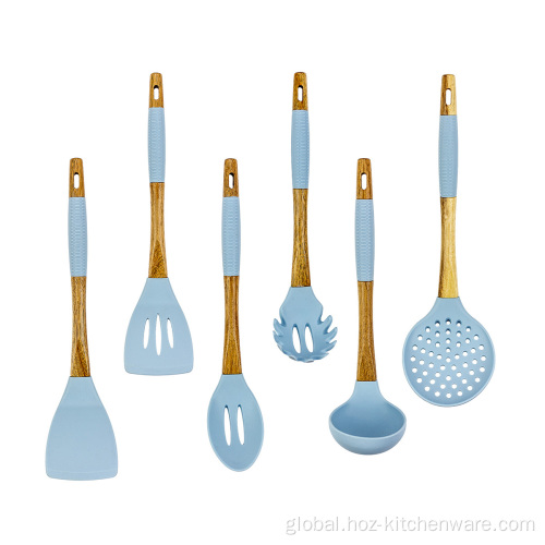 Silicone Cooking Utensils Heat Resistant Silicone Utensil Spoon for Mixing Manufactory